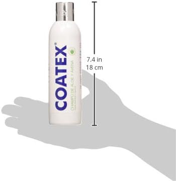 Coatex Champú Aloe y Avena para Perros y Gatos – Champú hidratante para piel seca y sensible, Aloe Vera y Avena – Uso frecuente
