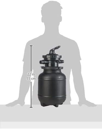 Steinbach Active Balls+ 040386 Depuradora para Piscina hasta 19.000 L – Válvula 7 Vías con Manómetro, Ø32/38 mm, 200 W, Incluye 300 g Bolas Filtrantes