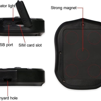 Winnes TK905 Localizador GPS para Coche 5000mAh – Tracker Magnético Impermeable IP65, Geovalla y Alertas, Standby hasta 90 días, App/Web/SMS