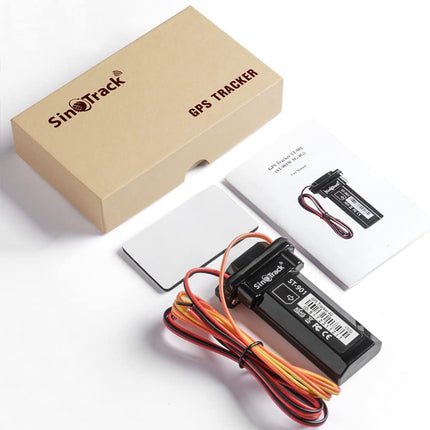 SINOTRACK GPS Tracker Mini para Coche/Moto – Seguimiento en Tiempo Real, Historial de Rutas, Alarmas, Modo SMS/GPRS, Instalación Oculta (SIM del Usuario)