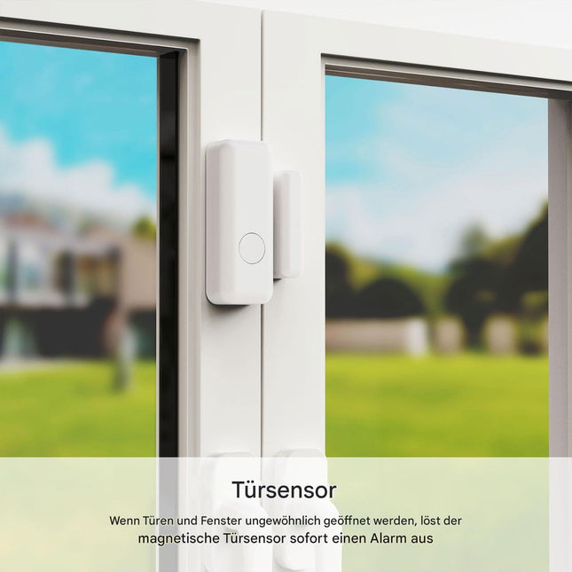 PGST PG103-2G-C Alarma WiFi + GSM 2G – Sirena, Sensor Puerta/Ventana + PIR, App Smart Life/Tuya, Pantalla LCD, Guía por Voz, RFID y Mandos, Ampliable 433 MHz