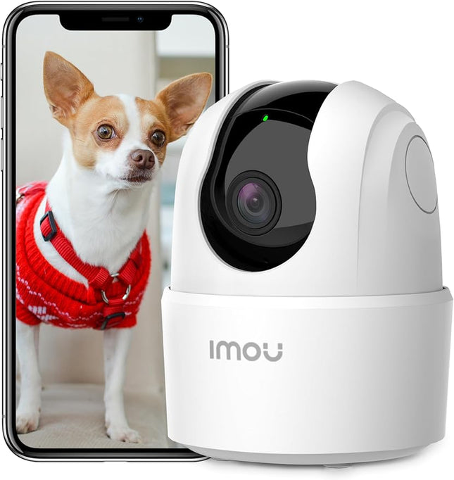 Imou Cámara WiFi Interior 360° 4MP (2.5K) – Detección Humana, Seguimiento, Visión Nocturna 10m, Audio 2 Vías, Modo Privacidad, microSD 256GB, Alexa