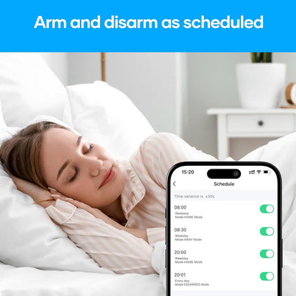 AGSHOME Kit Alarma Casa WiFi – Sirena 120 dB, Batería 8 h, 5 Sensores Puerta/Ventana + 2 Mandos, App y Alexa, Sistema Ampliable (20 Sensores)