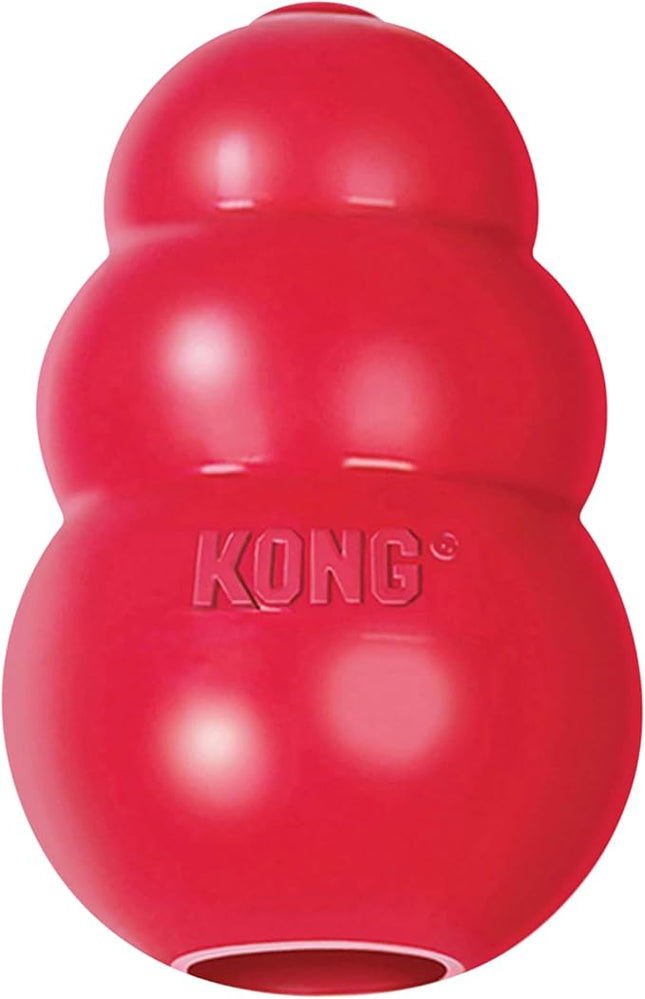 KONG Classic – Juguete Rellenable de Caucho Natural para Perros, Ideal para Masticación y Estimulación Mental