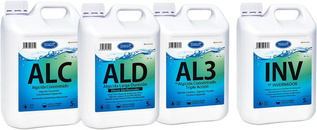 Tamar Algicida Larga Duración 5L Sin Cobre – Antialgas No Espumante con Efecto Abrillantador para Piscinas (Preventivo)