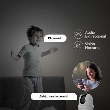 Imou Ranger 2 3MP (2K) Cámara IP WiFi 360° – Detección Humana, Seguimiento, Visión Nocturna 10m, Sirena, Audio 2 Vías, Modo Privacidad, microSD 256GB