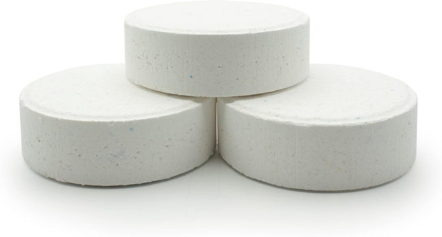 Tamar Cloro 5 Acciones 2,4 kg – Pastillas 200 g Disolución Lenta, Multifunción 5-en-1 para Mantenimiento de Piscina (Desinfectante + Clarificante + Antialgas + pH + Antical)
