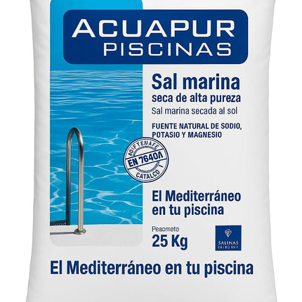 Sal para Piscina 25 kg (Pro) – Sal para Cloración Salina 99,4% Pureza, Granulada, para Piscinas, SPA y Jacuzzi