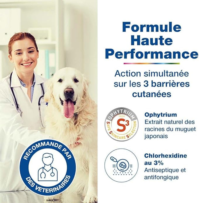 DOUXO S3 PYO Champú para Perros y Gatos – Higiene Profunda y Respetuosa, Equilibrio de la Piel y Barrera Cutánea