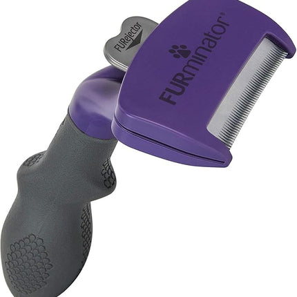 FURminator deShedding Tool para Gatos – Cepillo Deslanador Profesional, Reduce Pelo Suelto y Bolas de Pelo