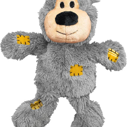 KONG Wild Knots Bears – Juguete de Peluche con Cuerda Anudada para Perros, Resistente y Suave