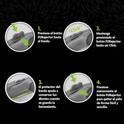 FURminator deShedding Tool para Gatos – Cepillo Deslanador Profesional, Reduce Pelo Suelto y Bolas de Pelo