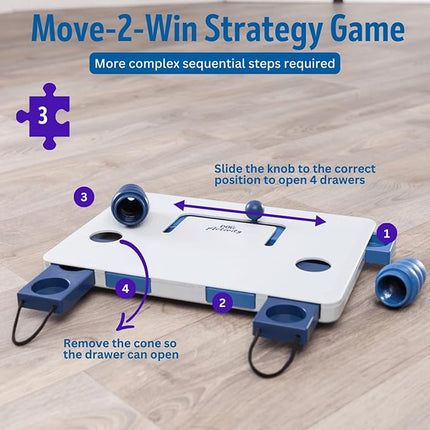 Trixie Dog Activity Move2Win – Juego de Inteligencia Nivel 3 para Perros, Dispensador de Premios
