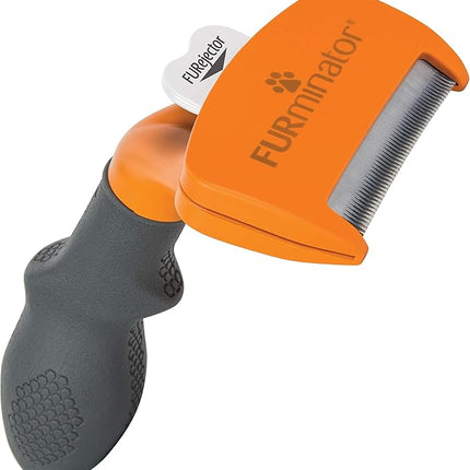 FURminator Cepillo para Perros de Pelo Corto – Deslanador Profesional, Reduce la Muda y el Pelo Suelto