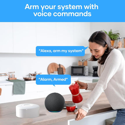 AGSHOME Kit Alarma Casa WiFi – Sirena 120 dB, Batería 8 h, 5 Sensores Puerta/Ventana + 2 Mandos, App y Alexa, Sistema Ampliable (20 Sensores)