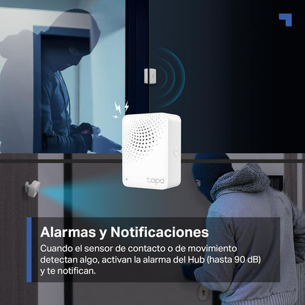 Tapo T30 Kit Alarma Hogar – Hub H100 + Sensor Movimiento T100 + 2 Sensores Puerta/Ventana T110, Sirena hasta 90 dB, Alertas en App Tapo, Automatizaciones, Sin Cuotas