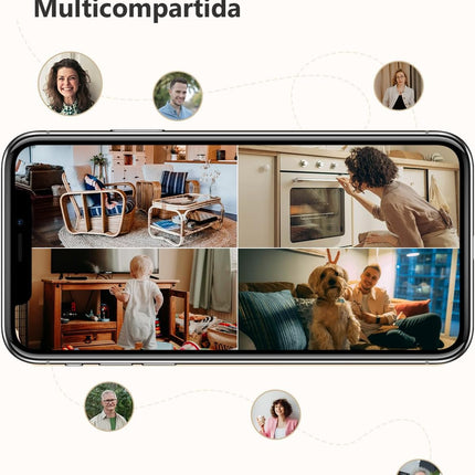 Imou Cámara WiFi Interior 360° 4MP (2.5K) – Detección Humana, Seguimiento, Visión Nocturna 10m, Audio 2 Vías, Modo Privacidad, microSD 256GB, Alexa