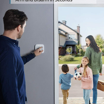 eufy Security Kit Alarma Casa 5 Piezas – HomeBase + Teclado + Sensor Movimiento + 2 Sensores Puerta/Ventana, Sin Cuotas, App eufy Security, Compatible eufyCam