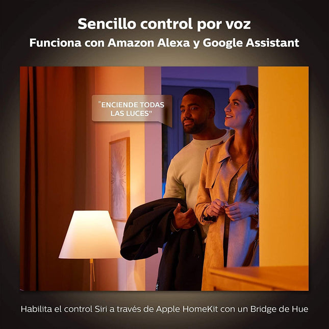 Philips Hue Go Lámpara de Mesa LED Inteligente – Bluetooth + Zigbee, 520 lm, Luz Blanca y Colores, Regulable, Compatible con Alexa y Google Home