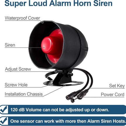 TOWODE 012 Kit Alarma WiFi 2.4GHz – Sirena 115 dB, Sensor PIR + Puerta/Ventana, Mandos, Alertas App (Tuya), Sistema Ampliable DIY