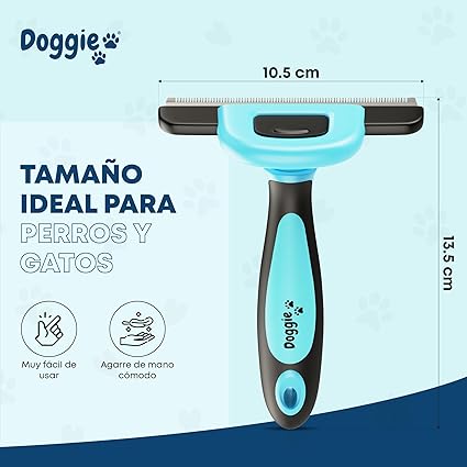 Professional Brush para Perros y Gatos – Cepillo Grooming Profesional para Eliminar Pelo Suelto, Desenredar y Cuidar el Pelaje