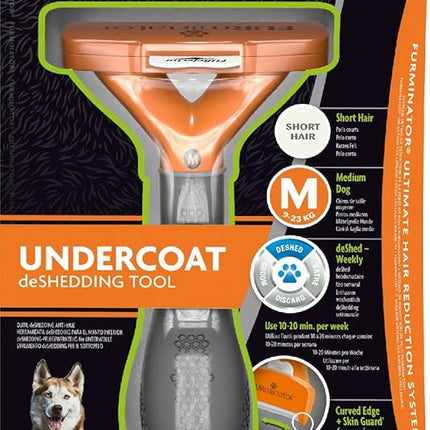 FURminator Cepillo para Perros de Pelo Corto – Deslanador Profesional, Reduce la Muda y el Pelo Suelto