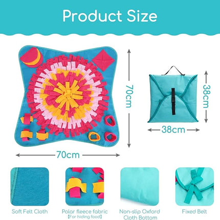 Nobleza Smelling Mat – Alfombra Olfativa para Perros, Juego de Inteligencia y Alimentación Lenta