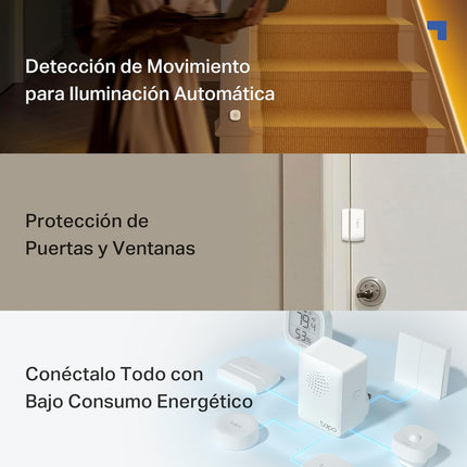 Tapo T30 Kit Alarma Hogar – Hub H100 + Sensor Movimiento T100 + 2 Sensores Puerta/Ventana T110, Sirena hasta 90 dB, Alertas en App Tapo, Automatizaciones, Sin Cuotas