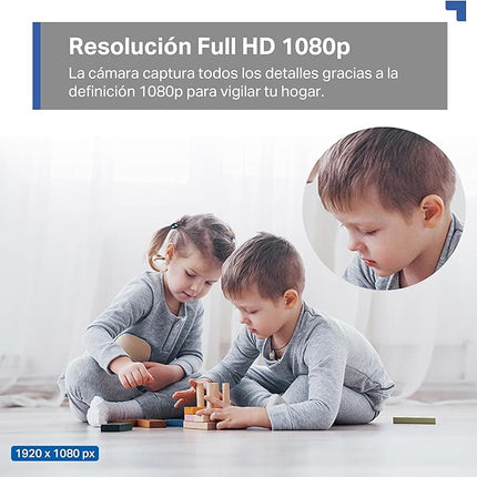 Tapo C210 Cámara IP WiFi 360° 2K (3MP) – Visión Nocturna 9 m, Seguimiento de Movimiento, Audio 2 Vías, microSD hasta 512GB, Compatible con Alexa