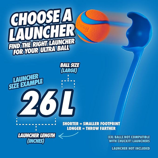 Chuckit! Ultra Ball Large – Pelota Resistente para Perros Medianos y Grandes, Compatible con Lanzador