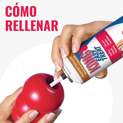 KONG Classic – Juguete Rellenable de Caucho Natural para Perros, Ideal para Masticación y Estimulación Mental