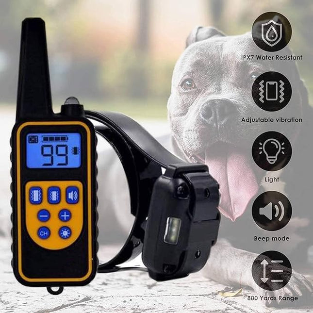 IXIN Collar de Adiestramiento para Perros con Control Remoto Inalámbrico – Modos Ajustables y Uso Responsable