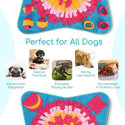 Nobleza Smelling Mat – Alfombra Olfativa para Perros, Juego de Inteligencia y Alimentación Lenta
