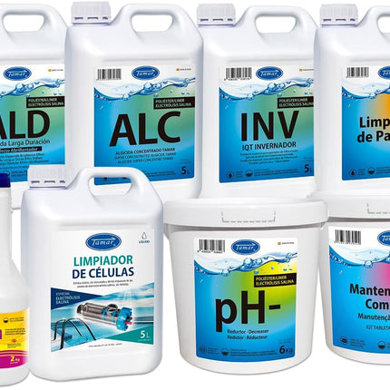 Tamar Algicida Concentrado 5L – Antialgas Preventivo No Espumante, Especial Piscinas Poliéster/Liner y Electrólisis Salina (Acción Rápida y Duradera)