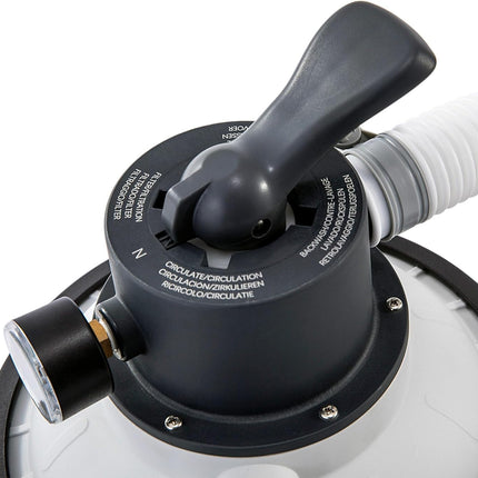 Intex Krystal Clear Depuradora de Arena SX925 3.500 L/h (55249) – Válvula 4 Funciones con Bloqueo, Temporizador 1–12 h, Hydro Aeration, Piscinas hasta 17.000 L