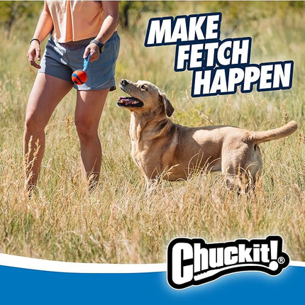 Chuckit! Ultra Tug Ball M – Pelota Resistente con Asa para Perros, Compatible con Lanzador
