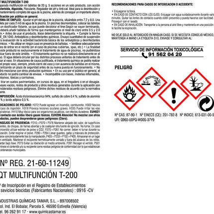 LOLAhome Cloro Multifunción 5 Acciones Mini Piscinas – 50 Pastillas 20 g (1 kg), Disolución Lenta, Mantenimiento Agua