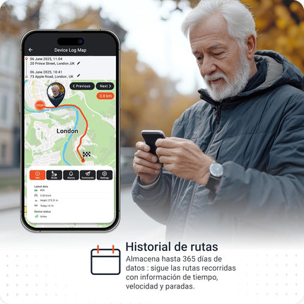 PAJ People Finder 4G – Mini GPS 4G para Niños y Mayores, Ubicación en Tiempo Real, Alertas App, Geovalla, IP65, Batería hasta 5 días, SIM incluida (Suscripción)