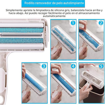 ACE2ACE Atrapapelos Reutilizable para Mascotas – Rodillo Removedor de Pelo para Sofás, Ropa, Alfombras y Coche