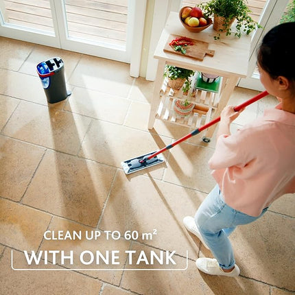 Vileda H2Pro Flat Mop System – Fregona con Separación de Agua Limpia y Sucia, Microfibra de Alto Rendimiento