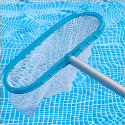 Intex Kit de Mantenimiento Deluxe 28003 – Aspirador + Recogehojas + Cepillo, Mango Telescópico 279 cm, Manguera 7,5 m, para Piscinas Desmontables