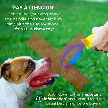 Bull Fit Dog Teether 25 cm con Asa – Mordedor Resistente para Perros Medianos y Grandes, Ideal para Masticación y Juego