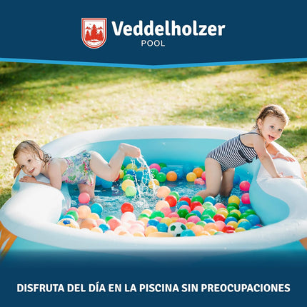 Veddelholzer Kit Reparación Piscina – Cinta Impermeable Transparente 10×150 cm, Uso Bajo el Agua, Incluye Rasqueta (Squeegee)