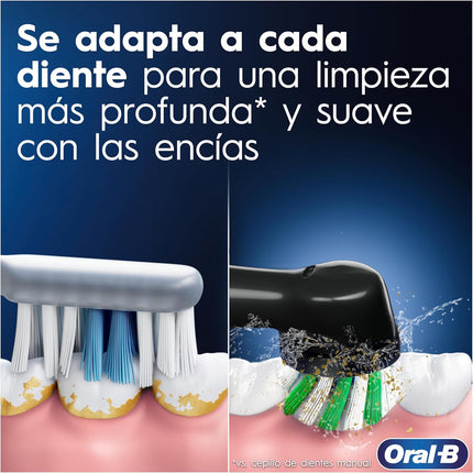 Oral-B Vitality Pro Cepillo Eléctrico Recargable (Negro) – Tecnología 2D, 3 Modos (Diario/Sensible/Sensible Plus), Temporizador 2 min, 1 Cabezal + Cargador