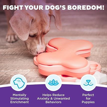 Nina Ottosson Puppy Tornado – Juego de Inteligencia para Perros, Dispensador Interactivo de Recompensas