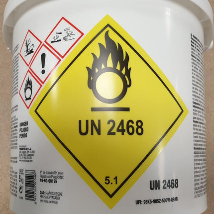 Quimicamp QUIMICLOR PS 5 Efectos 200 g (5 kg) – Cloro Multifunción Antialgas, Floculante, Antical y Mantenedor pH – Especial Aguas Duras (201805)