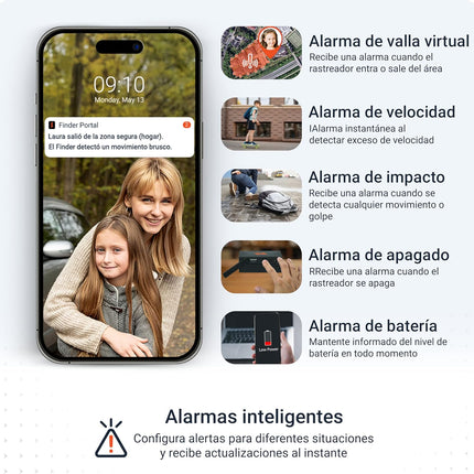PAJ People Finder 4G – Mini GPS 4G para Niños y Mayores, Ubicación en Tiempo Real, Alertas App, Geovalla, IP65, Batería hasta 5 días, SIM incluida (Suscripción)