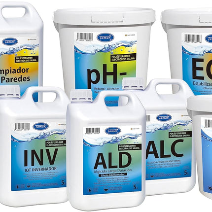 Tamar Limpiador Paredes y Línea de Flotación 5L – Especial Poliéster/Liner y Electrólisis Salina, Antical y Quitamanchas Óxido