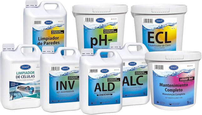 Tamar Limpiador Paredes y Línea de Flotación 5L – Especial Poliéster/Liner y Electrólisis Salina, Antical y Quitamanchas Óxido