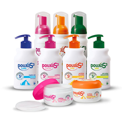 DOUXO S3 CALM Champú Calmante para Perros y Gatos – Piel Sensible y con Picor, Hipoalergénico, Hidratante, Recomendado por Veterinarios